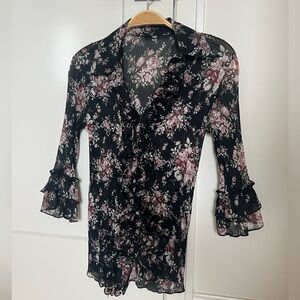 floral blouse